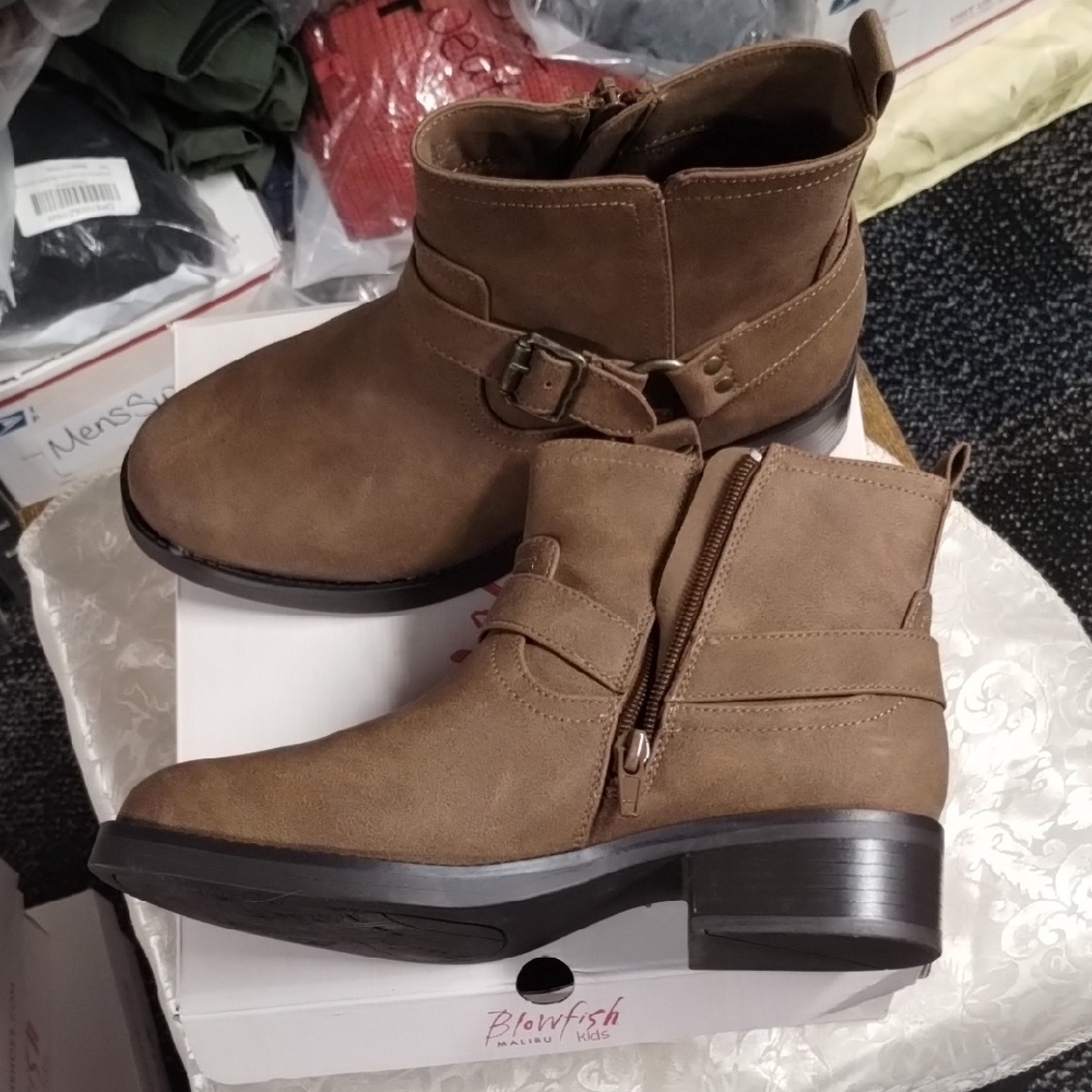 Blowfish Kids Brown Ankle Boots